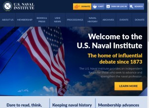 How usni.org looks like on a tablet such as an iPad.