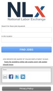 How usnlx.com looks like on a mobile device such as an iPhone.