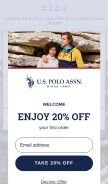 How uspoloassn.com looks like on a mobile device such as an iPhone.