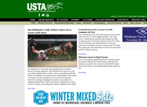 How ustrotting.com looks like on a tablet such as an iPad.