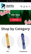 How utahskis.com looks like on a mobile device such as an iPhone.