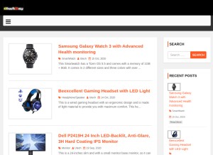 How utechway.com looks like on a tablet such as an iPad.
