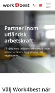 How utlandskarbetskraft.se looks like on a mobile device such as an iPhone.
