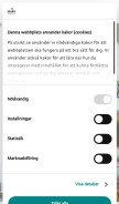 How utsikt.se looks like on a mobile device such as an iPhone.