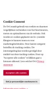 How uva.nl looks like on a mobile device such as an iPhone.
