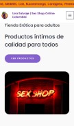 How uvasalvaje.com looks like on a mobile device such as an iPhone.
