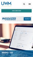 How uwm.com looks like on a mobile device such as an iPhone.
