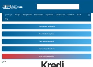 How uygunkrediler.com.tr looks like on a tablet such as an iPad.