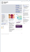 How uzh.ch looks like on a mobile device such as an iPhone.