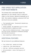 How v-speed.eu looks like on a mobile device such as an iPhone.