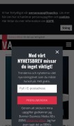 How va.se looks like on a mobile device such as an iPhone.