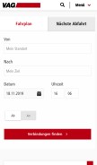 How vag.de looks like on a mobile device such as an iPhone.