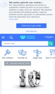 How vakantieveilingen.nl looks like on a mobile device such as an iPhone.
