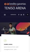 How vakarutenisas.lt looks like on a mobile device such as an iPhone.