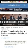 How valenciaplaza.com looks like on a mobile device such as an iPhone.