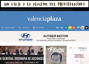 How valenciaplaza.com looks like on a tablet such as an iPad.