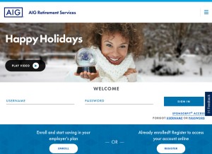 How valic.com looks like on a tablet such as an iPad.
