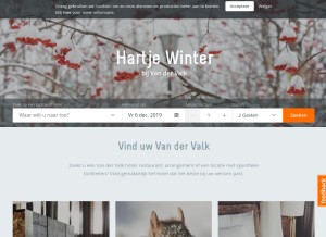 How valk.com looks like on a tablet such as an iPad.