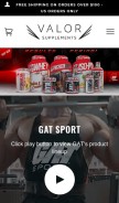How valorsupplements.net looks like on a mobile device such as an iPhone.