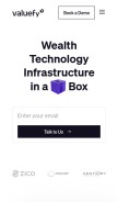 How valuefy.com looks like on a mobile device such as an iPhone.
