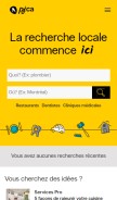 How vancouver.pagesjaunes.ca looks like on a mobile device such as an iPhone.