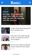 How vanhoa24h.com looks like on a mobile device such as an iPhone.