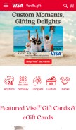 How vanillagift.com looks like on a mobile device such as an iPhone.
