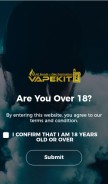 How vapekituk.co.uk looks like on a mobile device such as an iPhone.