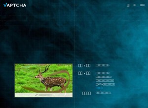 How vaptcha.com looks like on a tablet such as an iPad.