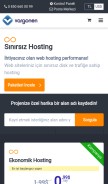 How vargonen.net looks like on a mobile device such as an iPhone.