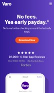 How varomoney.com looks like on a mobile device such as an iPhone.