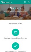 How varrando.com looks like on a mobile device such as an iPhone.