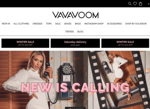 How vavavoom.ie looks like on a tablet such as an iPad.