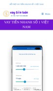 How vaytienluon.com looks like on a mobile device such as an iPhone.