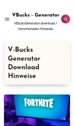 How vbucksgenerator.org looks like on a mobile device such as an iPhone.