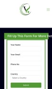 How vcaretherapy.com looks like on a mobile device such as an iPhone.