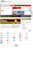 How vccorp.vn looks like on a mobile device such as an iPhone.