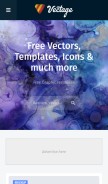 How vectage.com looks like on a mobile device such as an iPhone.