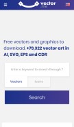 How vector.me looks like on a mobile device such as an iPhone.