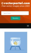 How vectorportal.com looks like on a mobile device such as an iPhone.