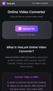 How veelark.com looks like on a mobile device such as an iPhone.