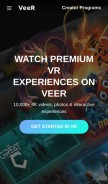 How veer.tv looks like on a mobile device such as an iPhone.