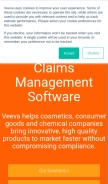 How veevavault.com looks like on a mobile device such as an iPhone.