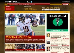 How vegasinsider.com looks like on a tablet such as an iPad.