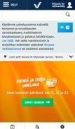 How veikkaus.fi looks like on a mobile device such as an iPhone.