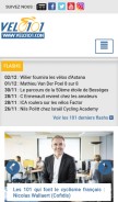 How velo101.com looks like on a mobile device such as an iPhone.