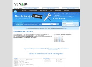How venez.fr looks like on a tablet such as an iPad.