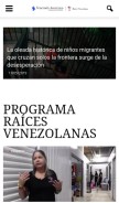 How venezuelaawareness.com looks like on a mobile device such as an iPhone.
