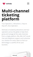How ventrata.com looks like on a mobile device such as an iPhone.