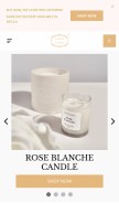 How venusetfleur.com looks like on a mobile device such as an iPhone.